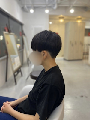 20代30代40代◎メンズ黒髪短髪ショート刈り上げマッシュ