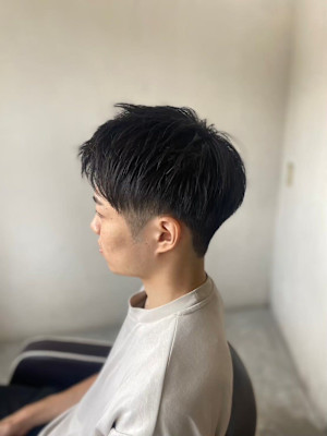 MEN'SHAIRアッシュブラックベリーショートダークアッシ