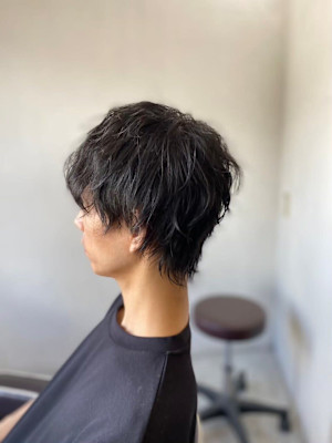MEN'SHAIRアッシュブラックベリーショートダークアッシ