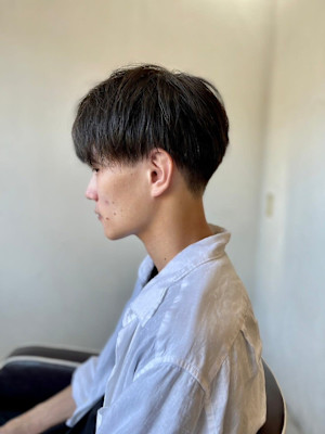 MEN'S HAIRダークアッシュ刈り上げ