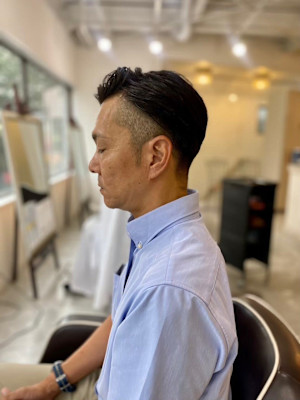 MEN'SHAIRアッシュブラックベリーショートダークアッシ