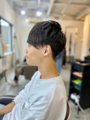MEN'S HAIRベリーショートアッシュブラック