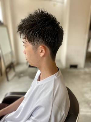 MEN'S HAIRベリーショートアッシュブラック