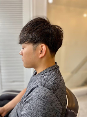 MEN'S HAIRアッシュブラックマッシュ
