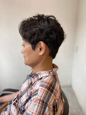 MEN’S HARE アッシュブラックカルマパーマ