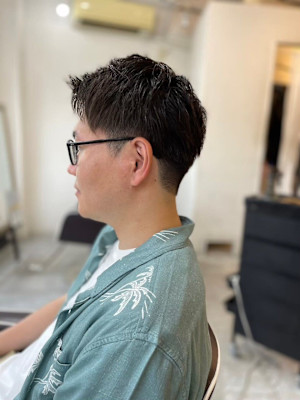 MEN'SHAIRアッシュブラックベリーショートダークアッシ