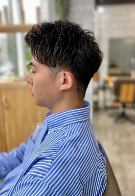 MEN'SHAIRアッシュブラックベリーショートダークアッシ