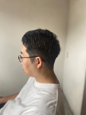 MEN’SHAIRアッシュブラックベリーショート