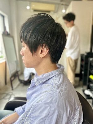 MEN'SHAIRアッシュブラックベリーショートダークアッシ