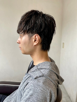 MEN'SHAIRアッシュブラックベリーショートダークアッシ
