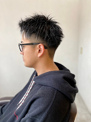 MEN’S HARE アッシュブラックベリーショート