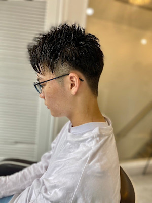 MEN’S HARE アッシュブラックベリーショート