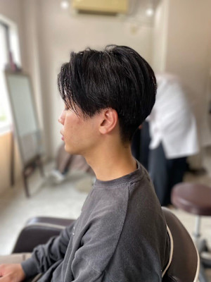 MEN'SHAIRアッシュブラックベリーショートダークアッシ
