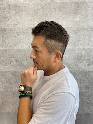 MEN'SHAIRアッシュブラックベリーショートダークアッシ