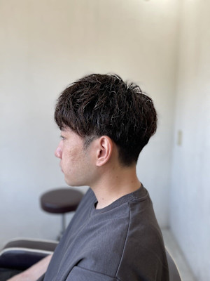 MEN’SHAIRアッシュブラックマッシュヘア