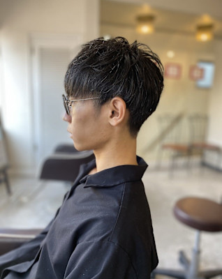MEN’S HARE アッシュブラックベリーショート
