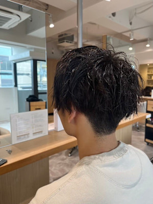 ショートヘアベリーショートダークアッシュMEN'S HAIR