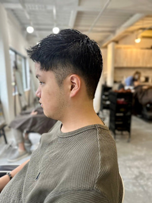 MEN'SHAIRアッシュブラックベリーショートダークアッシ