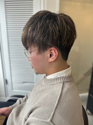 MEN’S HARE ダークアッシュカルマパーマ