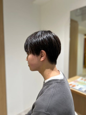 MEN'SHAIRアッシュブラックベリーショートダークアッシ