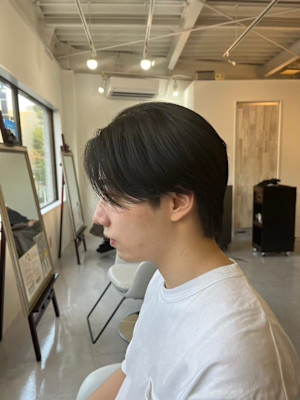 MEN'SHAIRアッシュブラックベリーショートダークアッシ