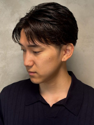 フェードカット センターパート 髪質改善 眉毛カット 20代