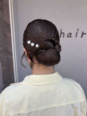 シニヨンヘアセット