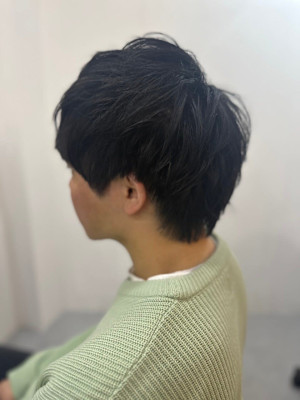 20代30代40代◎流行メンズ短髪スーツ刈り上げ黒髪ツーブロ