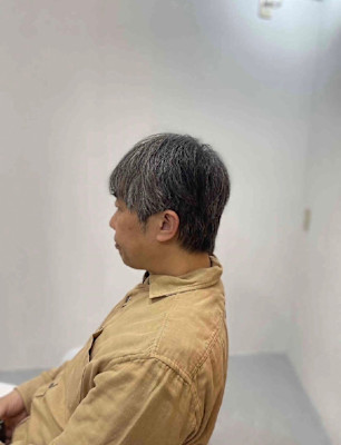 20代30代40代◎メンズ黒髪刈り上げツーブロックスーツスタ