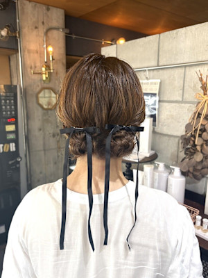 ツインお団子ヘア