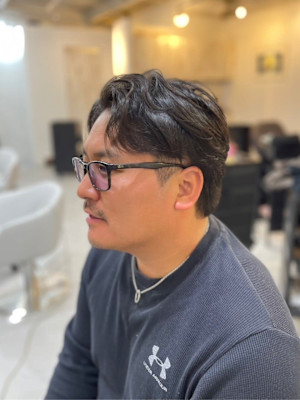 20代30代40代◎似合わせカット刈り上げ2ブロック短髪黒髪