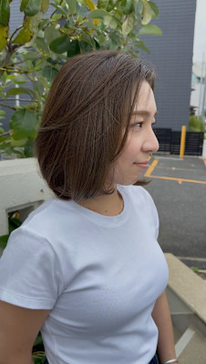 2ヶ月経過なのにまとまるショートボブ