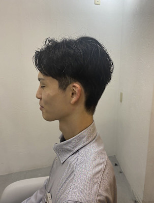 20代30代40代◎刈り上げセンターパートフェザーパーマ