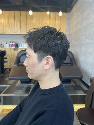 20代30代40代◎刈り上げセンターパートフェザーパーマ