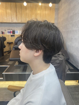 20代30代40代◎刈り上げセンターパートフェザーパーマ