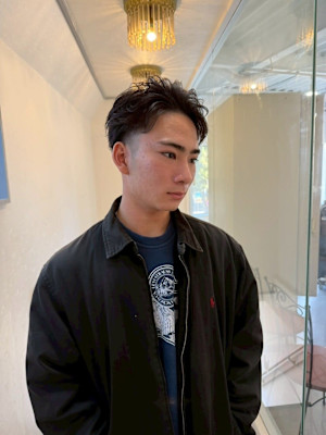 20代30代40代◎ツーブロックアップバング爽やかヘア