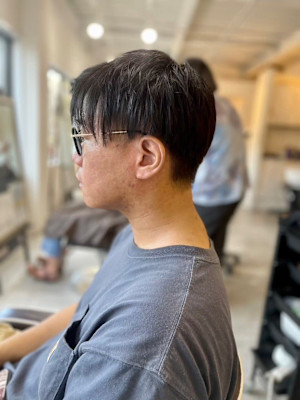 MEN'SHAIRアッシュブラックベリーショートダークアッシ