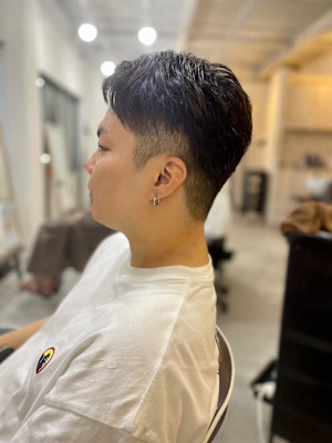 MEN'SHAIRアッシュブラックベリーショートダークアッシ