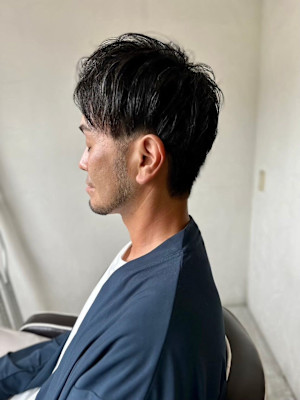 MEN’S HARE アッシュブラックベリーショート