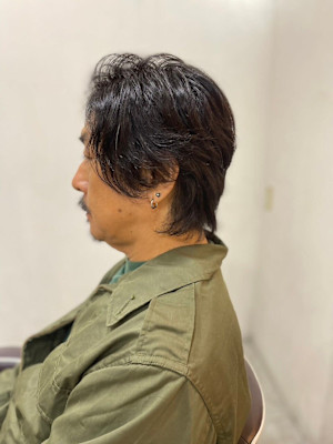 MEN'SHAIRアッシュブラックベリーショートダークアッシ