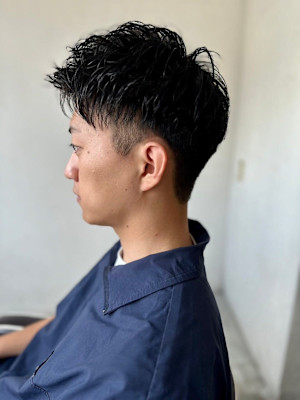 MEN'SHAIRアッシュブラックベリーショートダークアッシ
