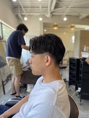 MEN'SHAIRアッシュブラックベリーショートダークアッシ