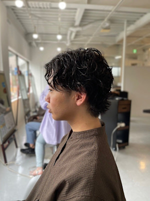 MEN'SHAIRアッシュブラックベリーショートダークアッシ
