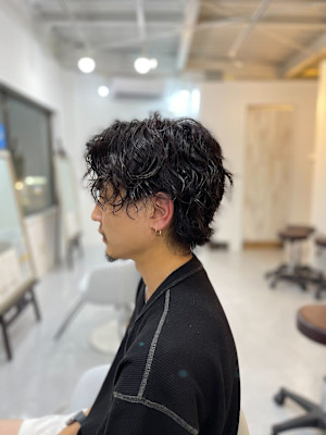 MEN'SHAIRアッシュブラックベリーショートダークアッシ