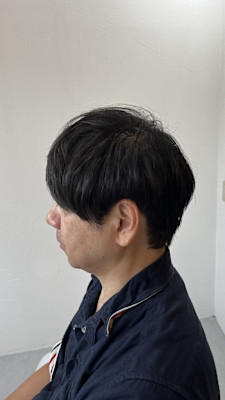 MEN'S HAIRダークアッシュベリーショート