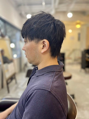 MEN'SHAIRアッシュブラックベリーショートダークアッシ
