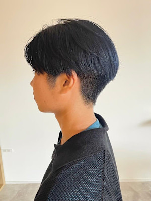 MEN’SHAIRアッシュブラックマッシュヘア