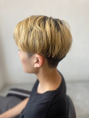 MEN'SHAIRアッシュブラックベリーショートダークアッシ