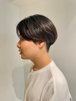MEN'SHAIRアッシュブラックベリーショートダークアッシ