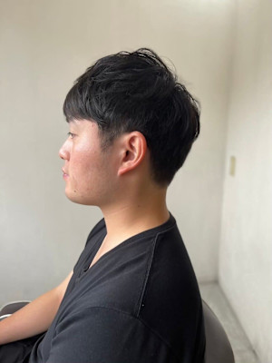 MEN'SHAIRアッシュブラックベリーショートダークアッシ